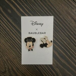 Mickey and Minnie Wedding Earrings NWT